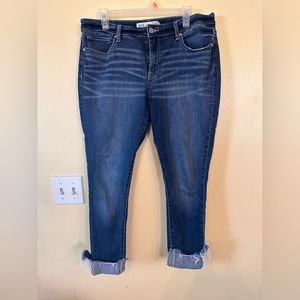 BKE GABBY CURVY HIGH RISE ANKLE SKINNY